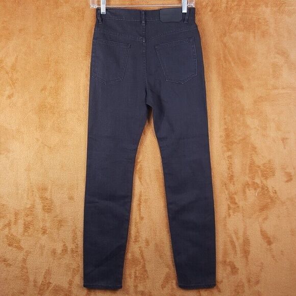 PROENZA SCHOULER Womens Jeans Size 24 Black Wash Slim Straight Designer Logo - Picture 2 of 9